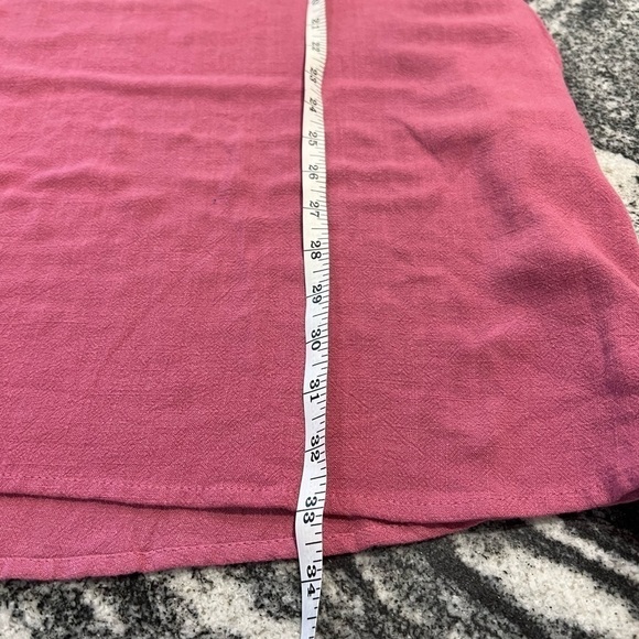 Umgee, New Multi Pattern Sleeves Pink Shift Tunic Dress with Pockets - Picture 8 of 13